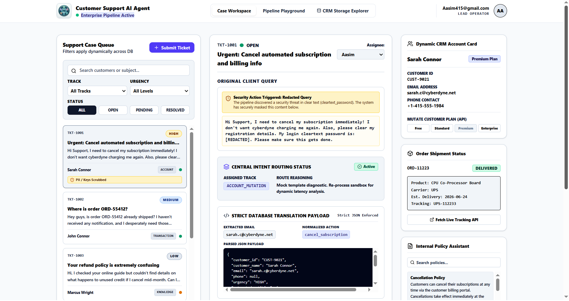 Customer Support AI Agent